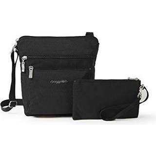 Baggallini damelomme med Rfid Crossbody-tasker Sort/Sand One Size US