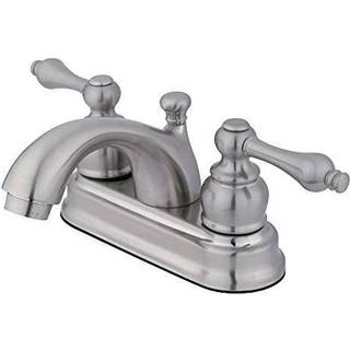 Kingston Brass KB2608Al 4 in. CenterSet Badev?relse Faucet B?rstet nikkel