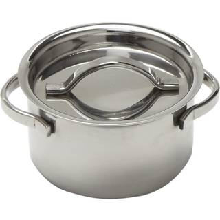American Metalcraft MPL4 rustfrit stål mini pot med låg 4 oz.