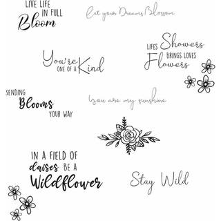 Clear Stamps Set Spring Bloom Sentiments