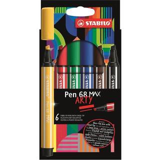 STABILO Pen 68 Max Arty sæt med 6 penne