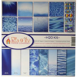 Reminisce EAV-795 H2O Collection Kit Blue 12x12 inches