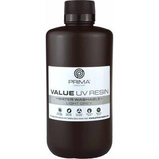 PrimaCreator Value Vand Vaskbart UV Resin - 1000 ml - Lysegrå