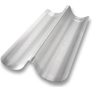 USA Pan Bakeware Aluminiseret st?l Perforeret italiensk br?dpan 16 '' X 8 '' 2-Loaf