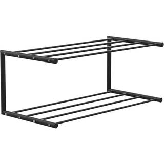 Skohylde - 2 hylder, 62 cm, Farve Sort/Sort, Tillbehör Exkl. fötter