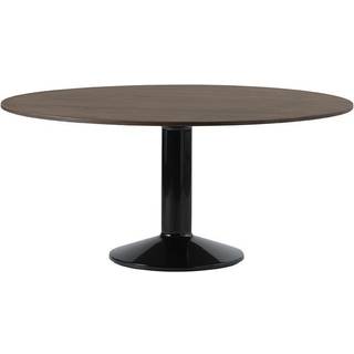 Muuto Midst Spisebord Ø160 Mørk Olieret Eg/Sort