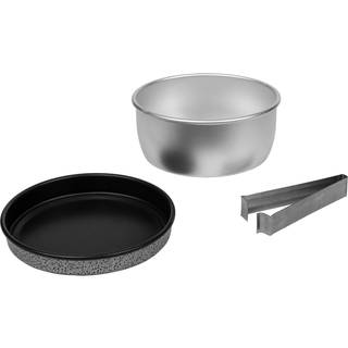Campingsæt Trangia Mini Set 289, med 1 kasserolle i AL / aluminium + 1 stegepande i NS / Non Stick-teflon + tang
