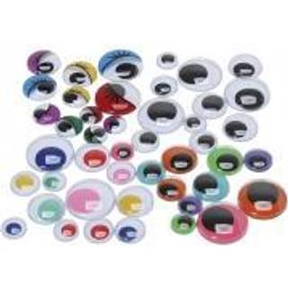 Farvede Rulleøjne 9,5-19 mm - 500 stk. til Kreativitet