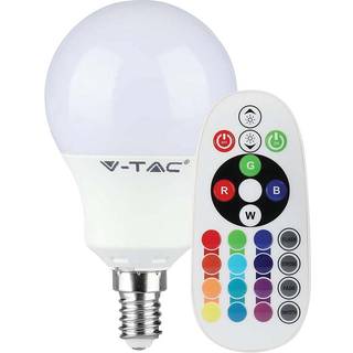 P45 LED Smart Pære 4.8W E14 - RF Kontrol, RGB+3000K, Dæmpbar - Kulør : RGB + Varm Hvid