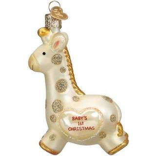 Old World Christmas Babys første juleglas blæst ornament til juletræ