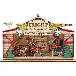 Ingef?rhytter Reindeer Flight School Tr? 2020 Unik julepynt til juletr?