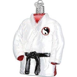 Old World Christmas Sports Collection Glasblæst pynt - Karate Gi Dragt til juletræet
