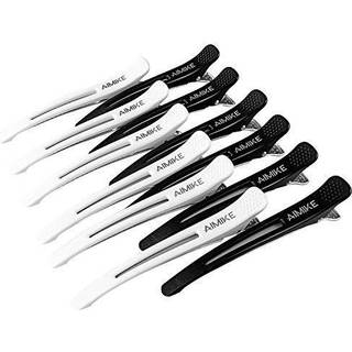 H?rklip Aimike 12 Pack Hair Clips til styling og snitning af ikke -glidh?rklip med silikoneb?nd no -trace h?rklip til tykt og tyndt h?r - profess