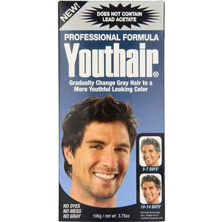 Youthair Creme blyfri hårfarve, 2-pak – 3,75 oz (111 ml) hver, Naturlig, Langvarig farve, Ingen farvestoffer, peroxid eller bly