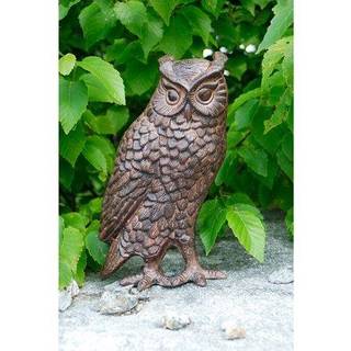Achla designer Great Horned Owl Garden Statue Bronze