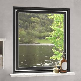 magnetisk insektnet til vinduer 120x140 cm hvid