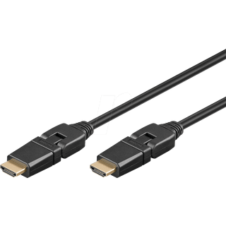 Goobay HDMI 2.0 kabel med 360Â° fleksible stik - 4K/60Hz - 1,5 - 5m, Længde 3 meter