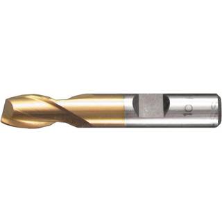Endefræser 11 mm HSS-TiN Z=2 DIN 327 Form D