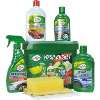 Bilpleje-Spand - Turtle wax 7 produkter - Ultimative bilpleje-kit