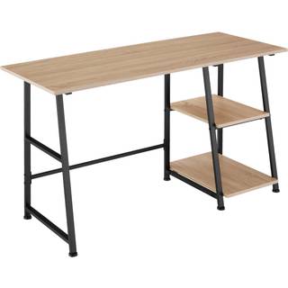 Paisley skrivebord 120x50x73,5cm - Industrielt lyst træ, egetræ Sonoma