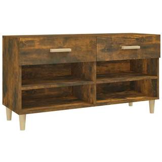 Skoreol 102X35X55 Cm Konstrueret Træ - Røget eg