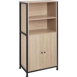 Skænk Doncaster 60x38x125cm - Industrielt lyst træ, egetræ Sonoma
