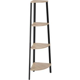 Hjørnereol Newbridge 34x34x125cm - Industrielt lyst træ, egetræ Sonoma