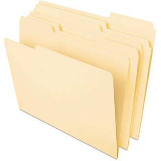 Universal One Heavyweight File Mapper 1/3 Cut One-Ply Top Tab Legal Manila 50/Pack