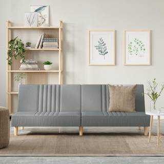 Sovesofa Stof Farvet - Lysegrå