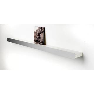 Hoigaard GH-98 gallerihylde, L98 cm, lakeret hvid og alu