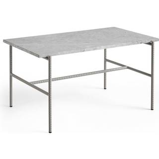 Hay Rebar Sofabord 80x49 cm. - Fossil Grey Marmor