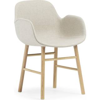 Normann Copenhagen Form Armstol Main Line Flax 20 / Egetræ - Stole Uld Hvid - 1400984