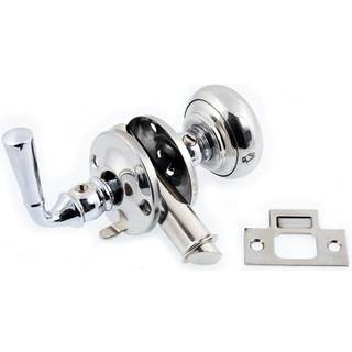 Idhba IDH af St. Simons 21250-026 Premium kvalitet Solid Brass Storm Screen Door Latch 1 Count (pakke med 1) Poleret krom