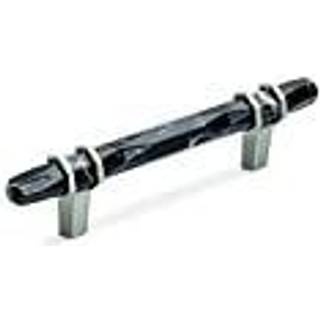 Amerock BP36648MBKG10 Carrione Cabinet Pull 3-3/4 in (96 mm) Midt-til-centre marmor sort/satin nikkel