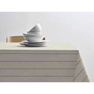 Line Dug fra Södahl - Offwhite/Gold farve - 100% Bomuld