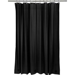 Bad Bliss Heavy Broes Gardin Liner 12 Rust Resistente Metal Grommets 3 Vægtet Magnet Hem Black