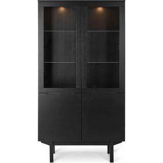 Skovby SM307 vitrine - lakeret sort eg