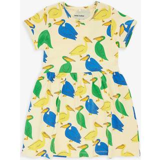 Mini Rodini Printed cotton-blend dress - yellow - Y 6/7