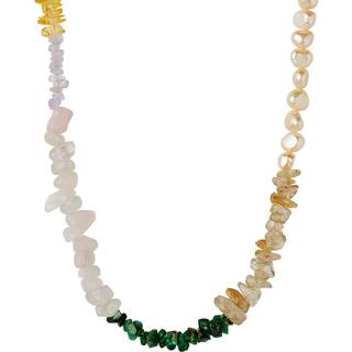 Crispy Coast Necklace - Pacific Colors With Pearls & Gemstones - Stine A - Multi One Size