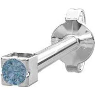 Piercing smykke - PIERCE52 ørestik blå topaz sølv