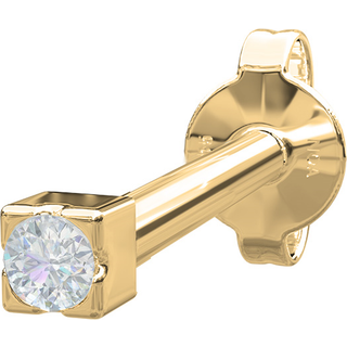 Nordahl Jewellery Pierce52 ørering i 14 karat guld med 2 diamanter - 1 stk.