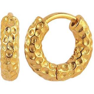 Hultquist Florence Hoops forgyldte øreringe, Ø 12 mm