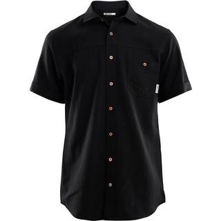 Aclima Men's LeisureWool Short Sleeve Shirt Jet Black, S