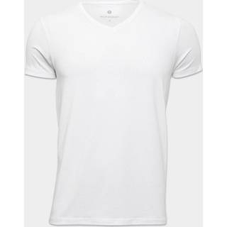 JBS of Denmark Bamboo V-neck Women Slim T-shirt - White - Medium