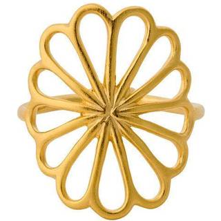 Pernille Corydon Large Bellis Ring adj. - Forgyldt - Str. 52