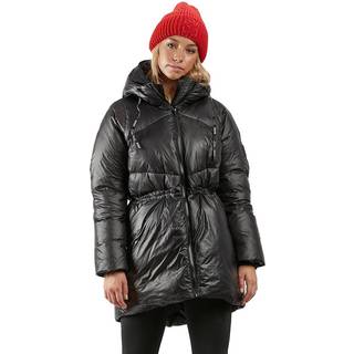 Mid Length Shiny Jacket W Black (S)
