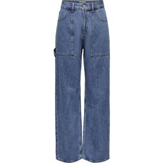 Kirsi Wide Jeans - Medium Blue Denim - 29/32 - ONLY