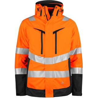ProJob 6445 Funktionel 3-I-1 Jakke En Iso 20471 Klasse 3/2 - Orange/Black - 4XL