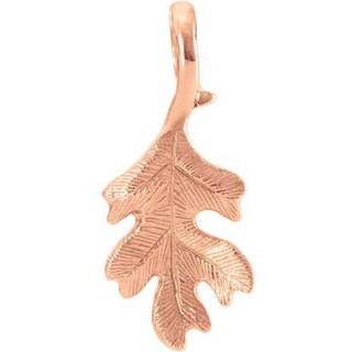 OLE LYNGGAARD COPENHAGEN Forest 18 kt. rosaguld vedhæng lille egeblad, 2 cm
