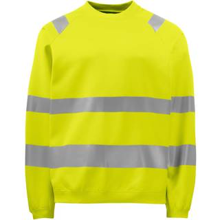 ProJob 646106 6106 sweatshirt en iso 20471 klasse 3 / Arbejdstrøje Gul XL